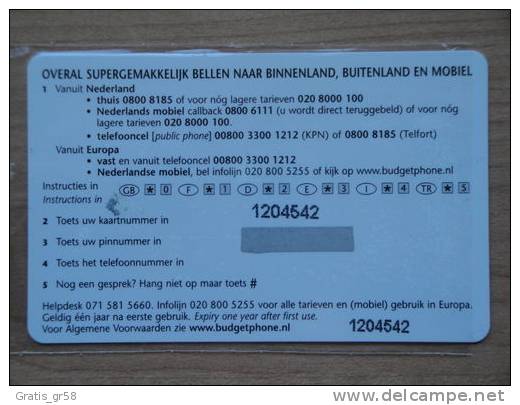 NETHERLANDS - PRE- NTC, Christmas - Kerstkaart 2003, 1100ex, Mint - Cartes GSM, Prépayées Et Recharges