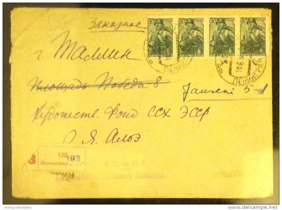 Russian (CCCP): Registered Mail With Label - Fine And Rare - Lettres & Documents