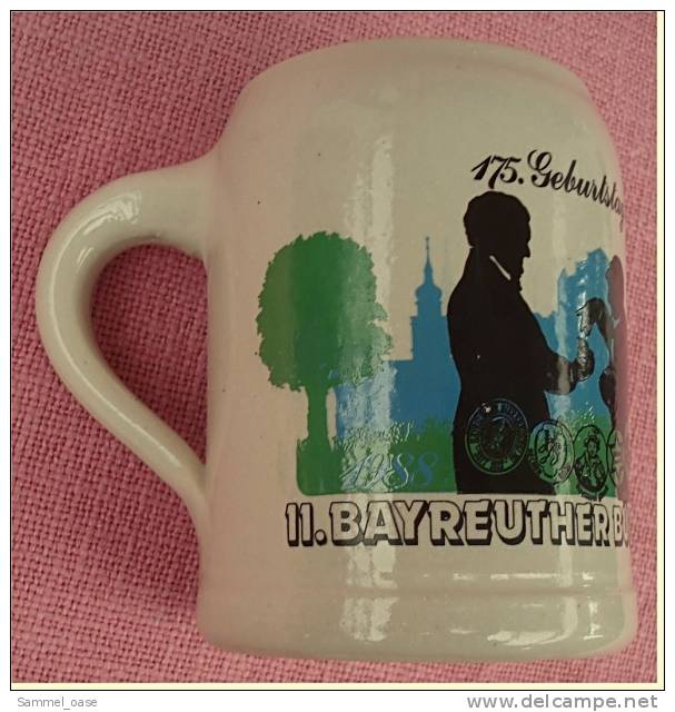 Von 1977  -  11. Bayreuther Bürgerfest  - Bierkrug Aus Steingut  -  Bierseidel - Verres