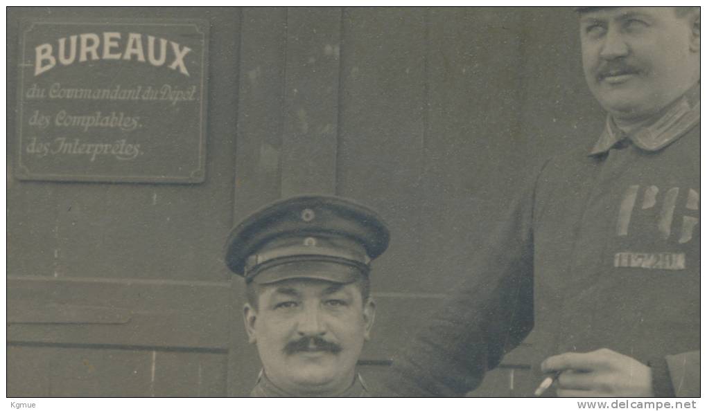 Original Foto - Montfort-sur-Meu - Deutsche Kriegsgefangene - Prisonniers De Guerre - POW - Ca.1917 - Rennes