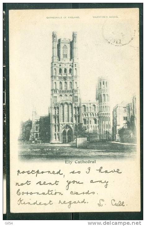 Valentines Postcard - Ely Cathedral (Cathedrals Of England)  - Bci88 - Ely