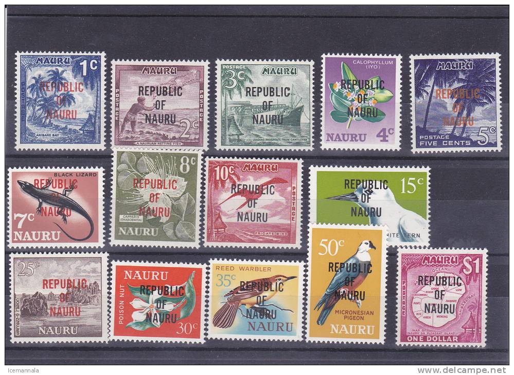 NAURU   YVERT   69/82   MNH  ** - Nauru