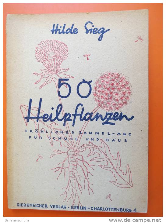 Hilde Sieg "50 Heilpflanzen" Fröhliches Sammel-ABC Für Schule Und Haus Vom 1947 - Natuur