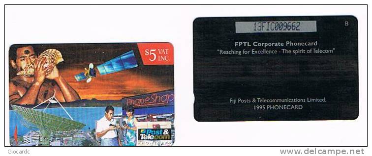 FIGI (FIJI) - POST & TELECOM (GPT) - 1995 PHONE SHOP   CODE 13FIC  - USED  -  RIF. 3654 - Fiji