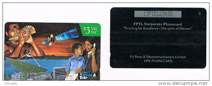 FIGI (FIJI) - POST & TELECOM (GPT) - 1995 MOTHER AND CHILD   CODE 13FIB  - USED  -  RIF. 3653 - Fidji