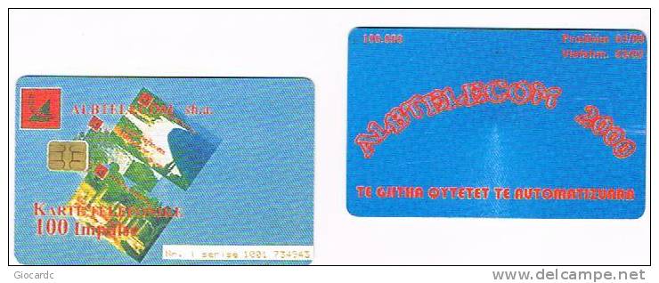 ALBANIA - ALBTELECOM   - 2000: PHONECARDS  - USED  -  RIF. 1458 - Albanie