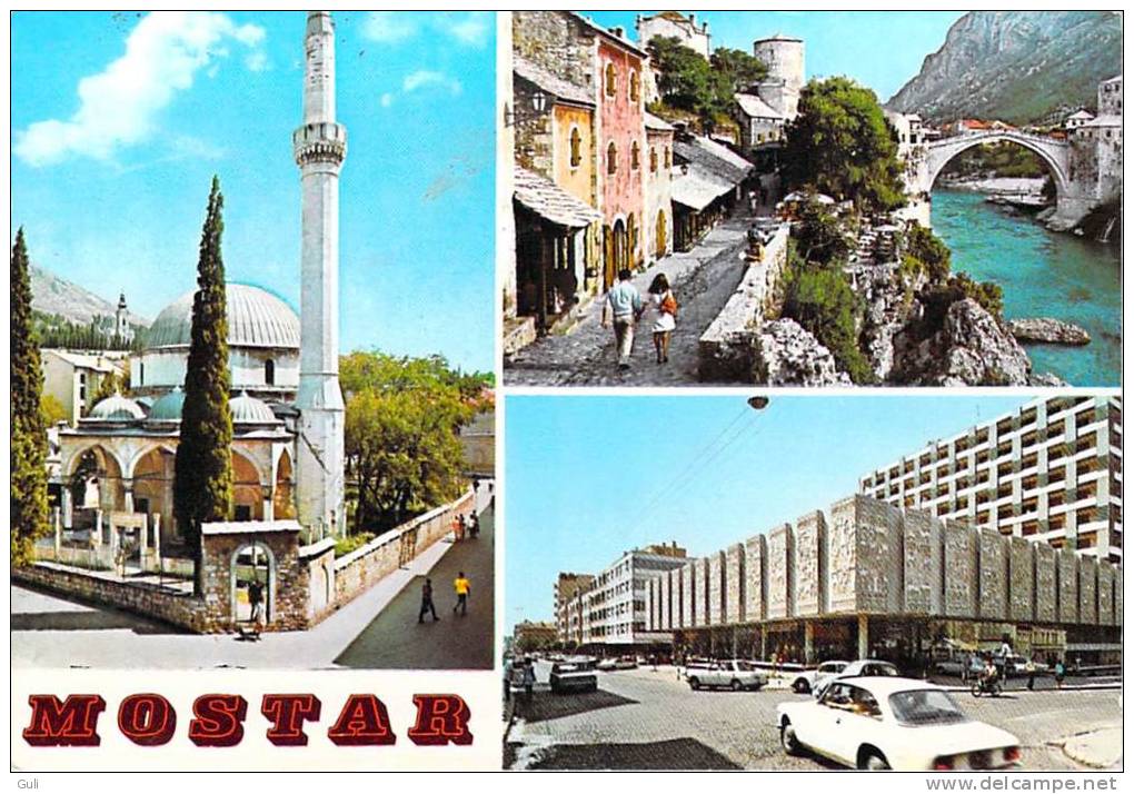 (Bosnie-Herzégovine) MOSTAR (Timbre Stamp "JUGOSLAVIJA" (Yougoslavie)(Editions :turistkomerc Zagreb N°4S-262)*PRIX FIXE - Bosnie-Herzegovine