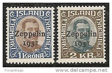 ISLANDIA 1931 - Yvert #A10/11 - MLH * - Aéreo