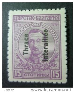 HELLAS - NEW TERRITORIES - THRACE INTERALLIÉE 1920: YT 49, * MH - FREE SHIPPING ABOVE 10 EURO - Thracië
