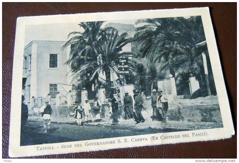 GUERRA ITALO-TURCA LIBIA  FOTO EX LIBRO 1911 -1912 - TRIPOLI SEDE DEL GOVERNAT - Oorlog, Militair