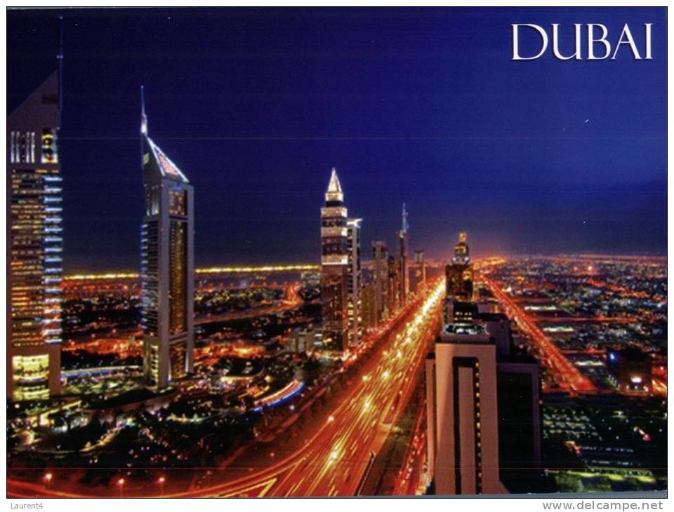 (526) UAE - Dubai - Night View - Verenigde Arabische Emiraten