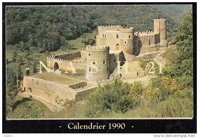 - Calendrier 1990 - 125 Mm X 75 Mm - - Petit Format : 1981-90