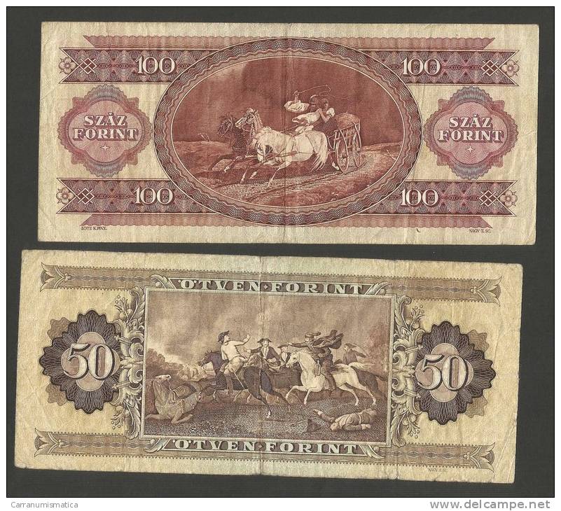 HUNGARY - LOT Of 4 Banknotes 10, 20, 50, 100 FORINT / Lotto Di 4 Banconote 10, 20, 50, 100 FORINT - Ungarn