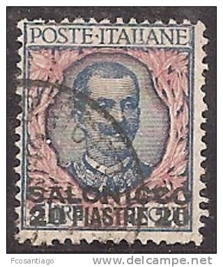 ITALIA 1909/11 (LEVANTE) - Yvert #89 - VFU - Oficinas Europeas Y Asiáticas