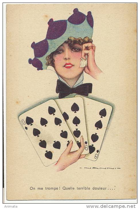 Jeu De Carte Pique Par Nanni On Me Trompe Terrible Douleur Cocu - Playing Cards