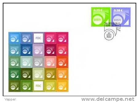 2011 Estonia Definitive 2 Stamps FDC Mi 700-1 - Covers