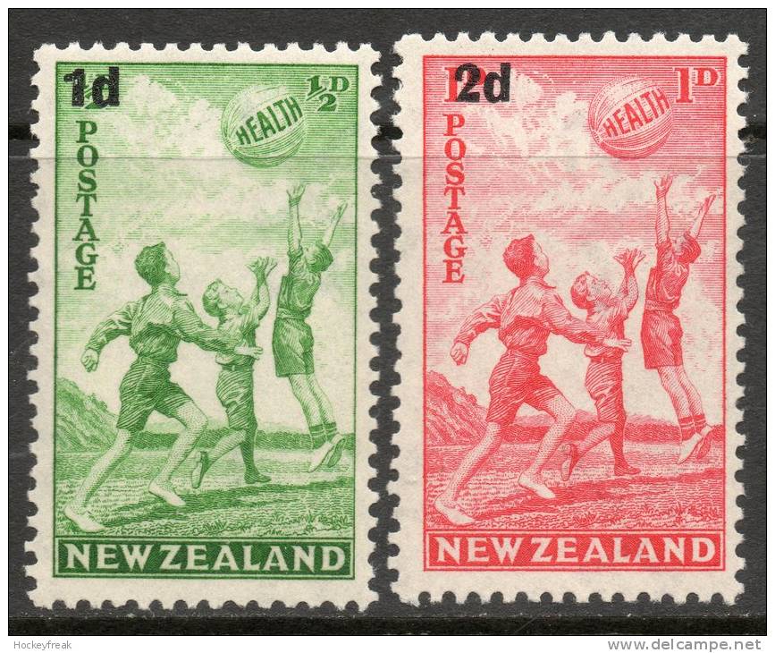 New Zealand 1939 - Health Stamps Surcharged SG611-612 MNH Cat £10.25 SG2020 - Ongebruikt