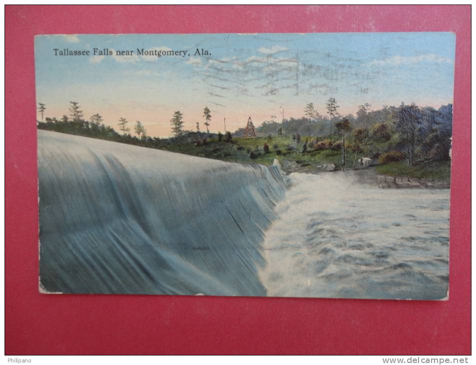 - Alabama > Montgomery -  Tallassee Falls  1910 Cancel    - Ref 944 - Montgomery