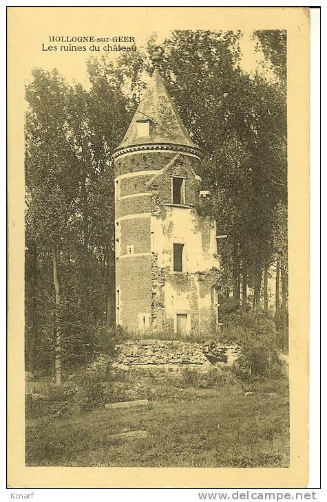 CP De HOLLOGNE-sur-GEER " Les Ruines Du Château " . - Geer