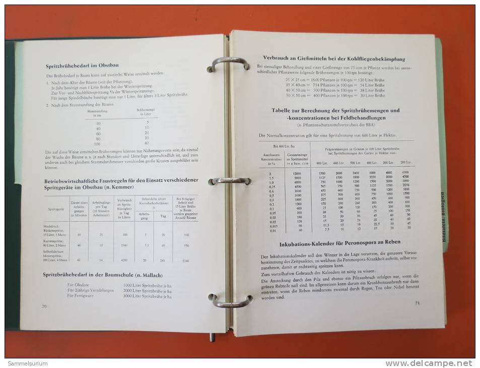 "Bayer Pflanzenschutz Compendium" Um 1960 (Ringbuch) - Natuur