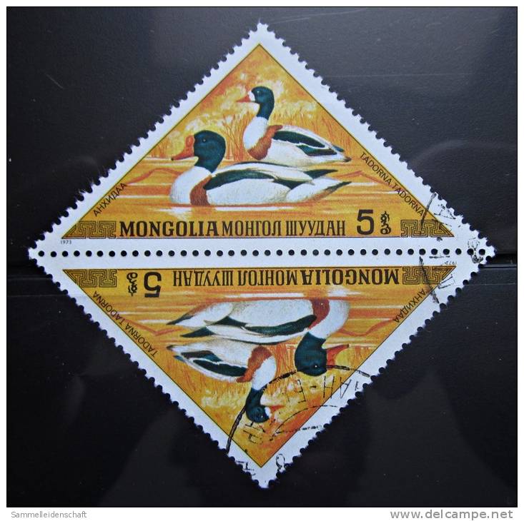Briefmarke Mongolia 1973 Enten Tiere - Entenvögel