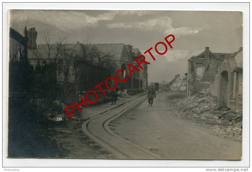 MERKEM-Voie Du FELDBAHN-PARC-2 CARTES PHOTO Allemandes-GUERRE 14-18-1WK-BELGIQUE-BELGIEN- - Houthulst