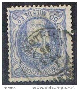 Sello 50 Mils Alegoria 1870, Fechador  MOTRIL (granada) Num 107 º - Used Stamps