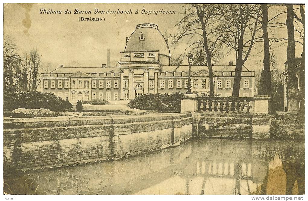 CP De OPPEYLISSEM " Château Du Baron Van Den Bosch à Oppeylissem " ( Opheylissem ). - Helecine