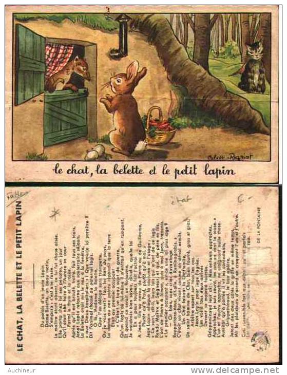 Le Chat, La Belette Et Le Petit Lapin (de La Fontaine) - Calvet-rogniat (état) - Contes, Fables & Légendes