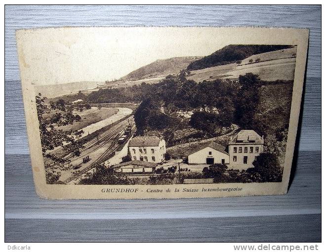 Grundhof - Centre De La Suisse Luxembourgeoise - Gare ! Hôtel Brimer - Autres & Non Classés