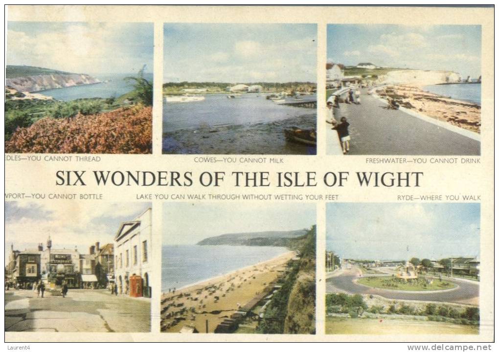 (222) UK - Isle Of Wight Six Wonders (older Card) - Sonstige & Ohne Zuordnung