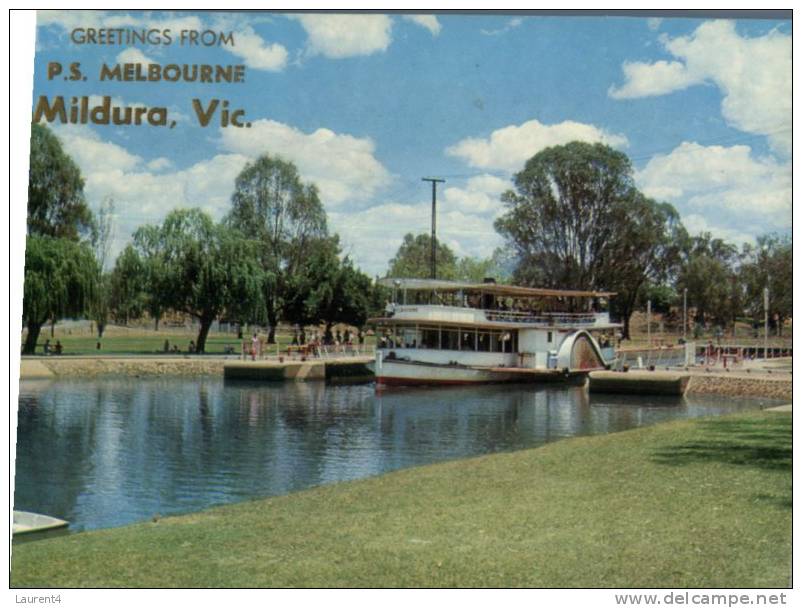 (315) Australia - VIC - Mildura And Paddle Steamer Melbourne - Mildura