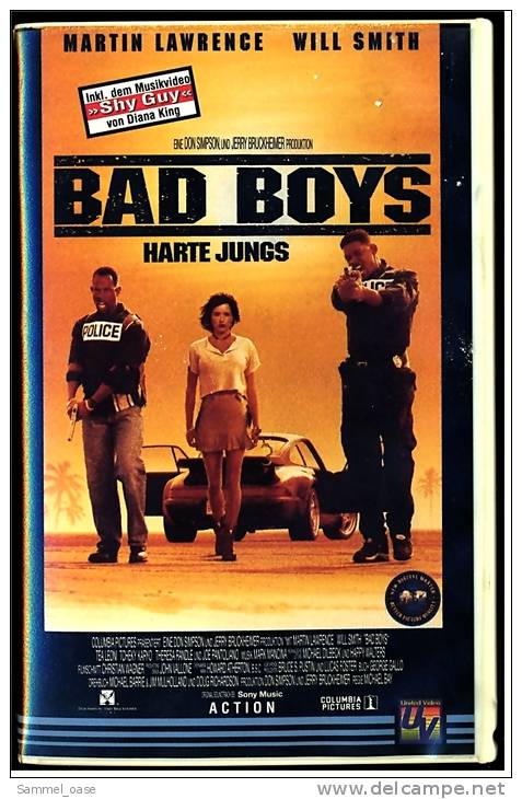 VHS Video Action Komödie  -  Bad Boys  -  Harte Jungs  -  Mit Will Smith, Martin Lawrence - Von 1996 - Azione, Avventura