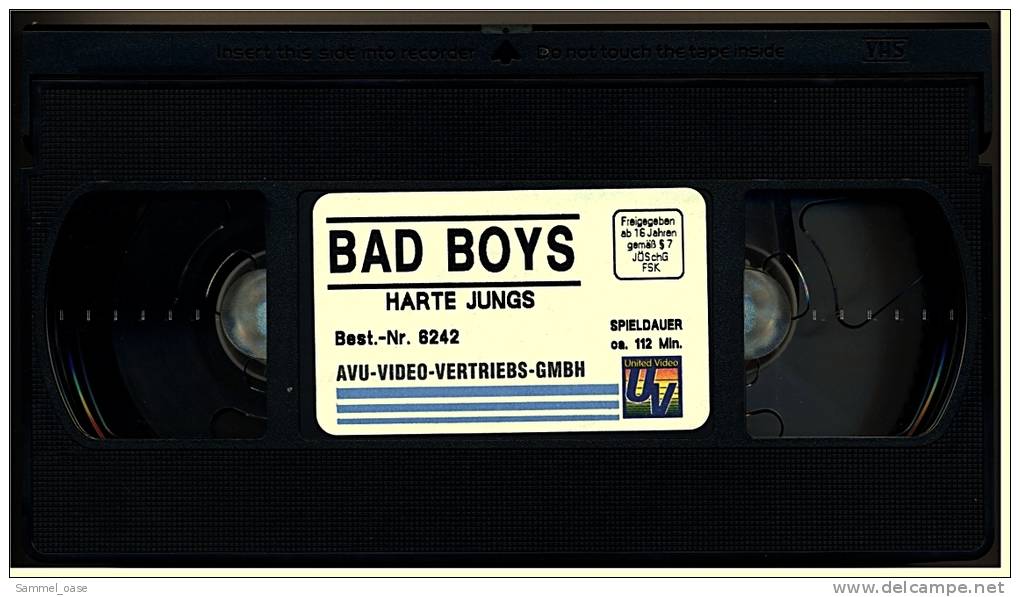 VHS Video Action Komödie  -  Bad Boys  -  Harte Jungs  -  Mit Will Smith, Martin Lawrence - Von 1996 - Action, Aventure
