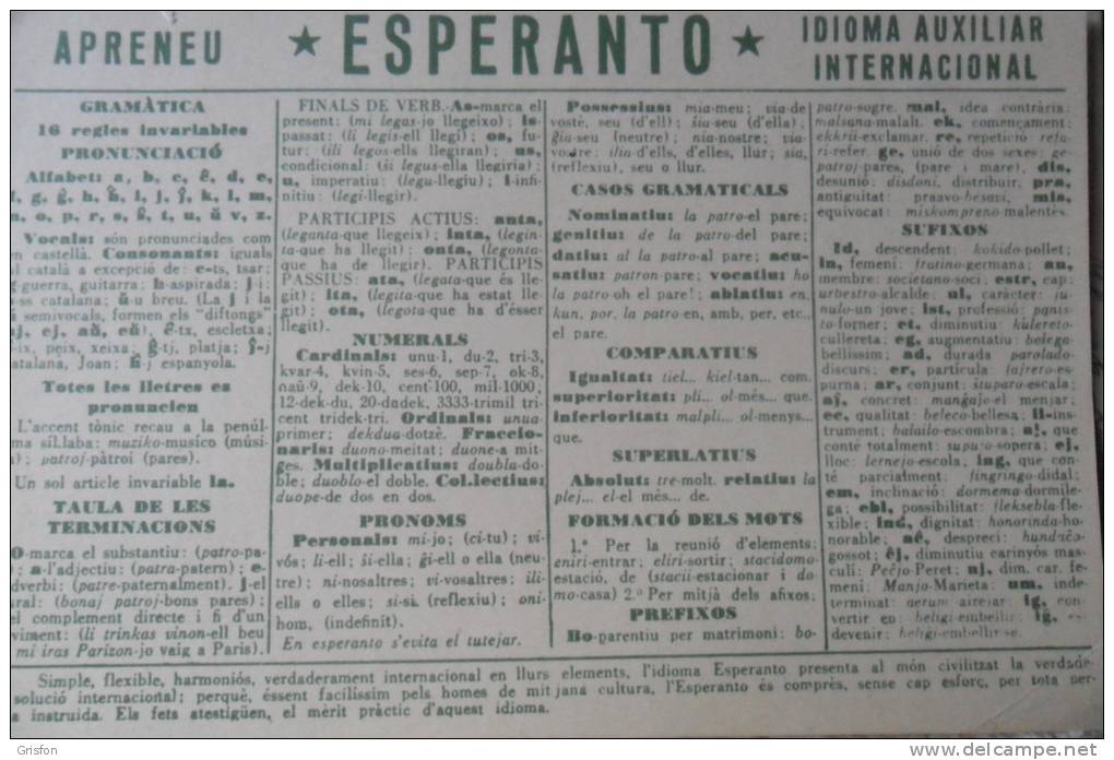 Esperanto Sin Usar - Esperanto