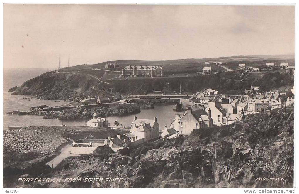 Portpatrick From South Cliff. ** Belle Carte  ** - Wigtownshire