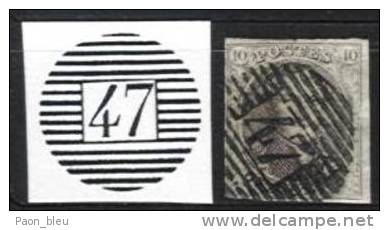 Belgique - Médaillons  - Obl. P47 GEMBLOUX (timbres Second Choix, D´attente Ou D´étude) - Balkstempels: Ontvangerijen