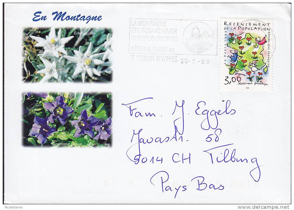 France ST. SORLIN D'ARVES 1999 Cover Lettre ANIMAUX De Nos MONTAGNE Cachet Aigle Eagle Adler Fox Fuchs (2 Scans) - Lettres & Documents