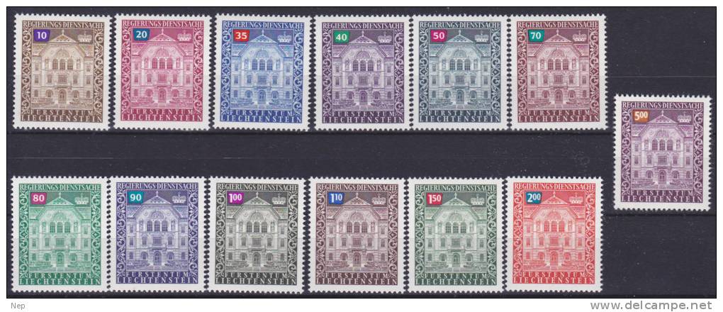 LIECHTENSTEIN - Michel - 1976-'89 - Nr 57/69 - MNH** - Service