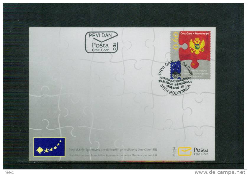 Montenegro 2008 Montenegro - EU Satz / Set FDC - 2008