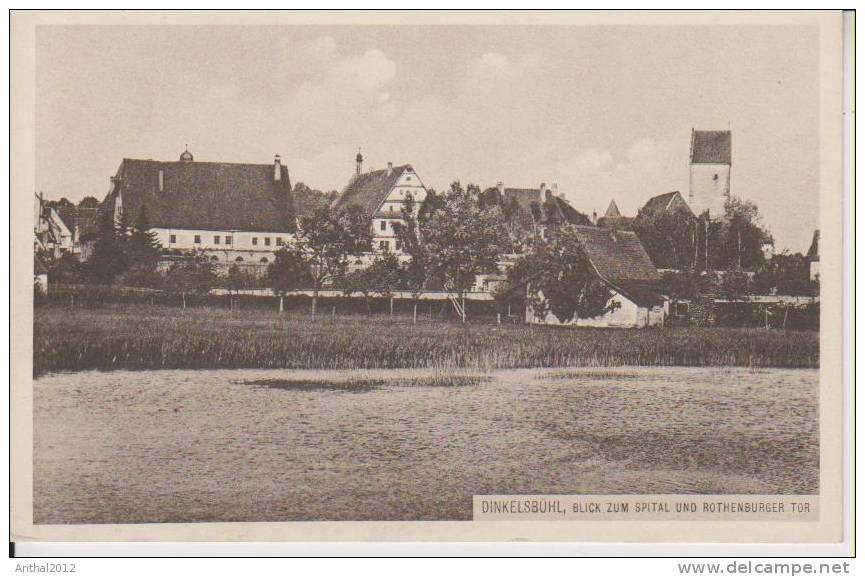 Dinkelsbühl Blick Zum Spital Und Rothenburger Tor Bauernhof Sw Um 1912 - Dinkelsbuehl