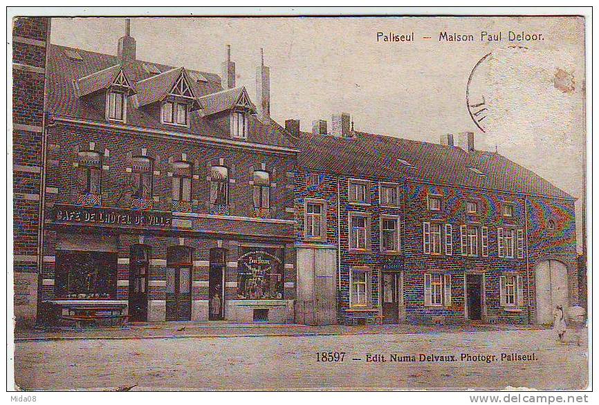 PALISEUL . MAISON PAUL DELOOR. CAFE DE L'HOTEL DE VILLE. Editeur NUMA DELVAUX - Paliseul