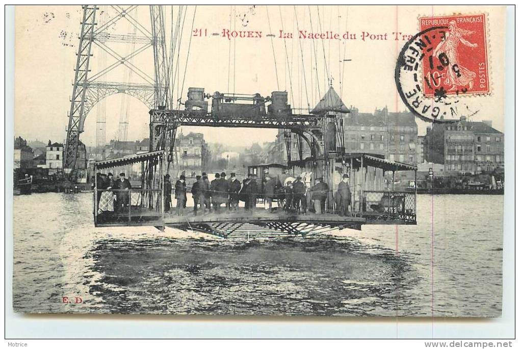 ROUEN  -   La  Nacelle Du Pont Transbordeur. - Rouen