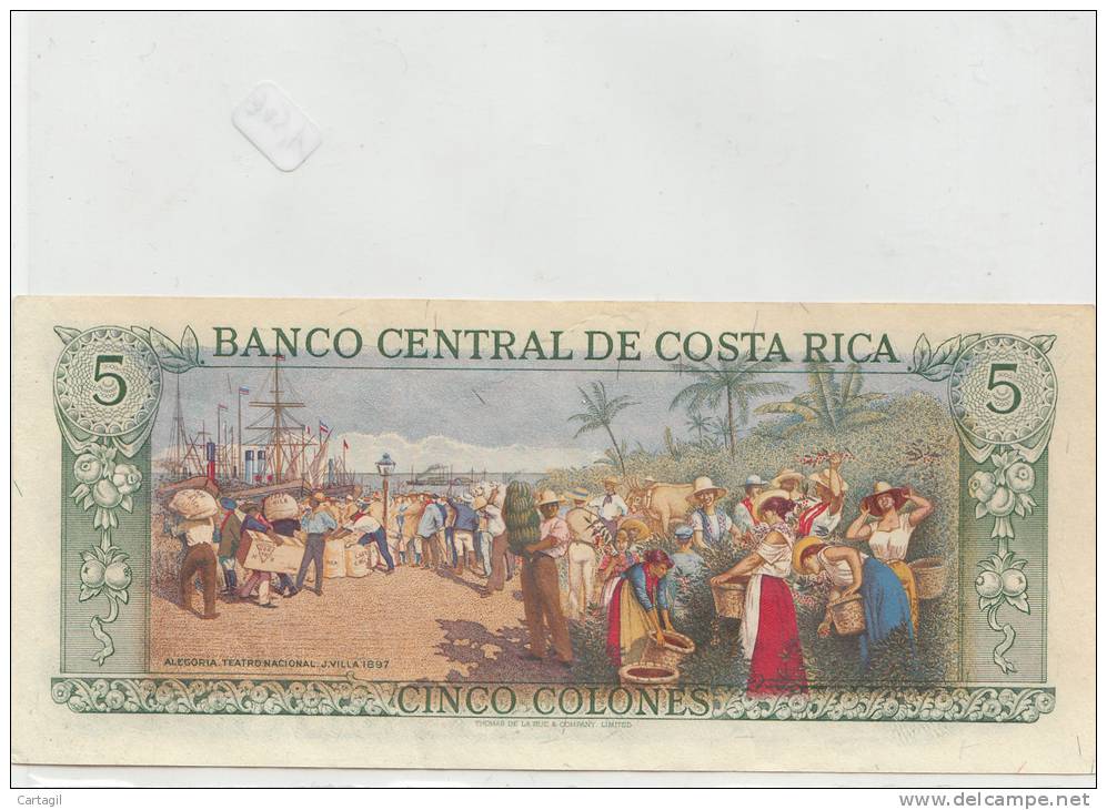 Billets -  A617 -  Costa Rica  - Billet   ( Type, Nature, Valeur, état... Voir 2 Scans)-Envoi Gratuit - États D'Afrique Centrale