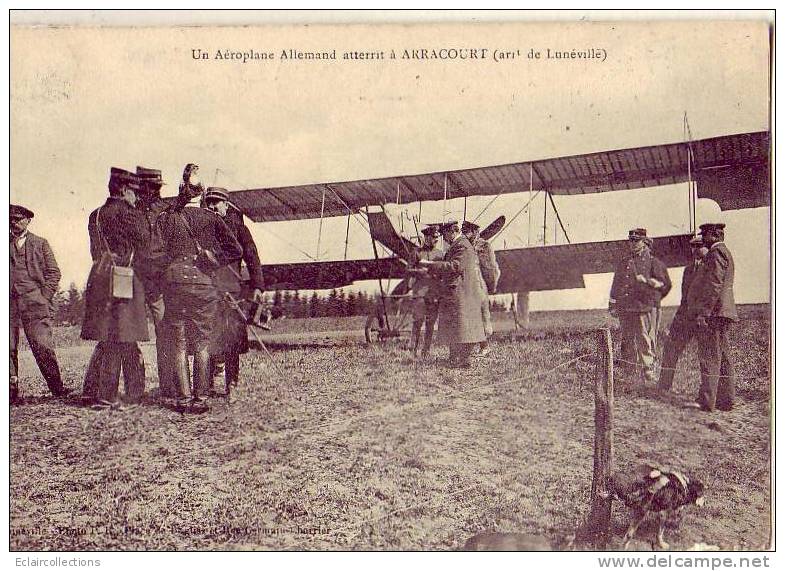 Arracourt   54   Aviation Aéroplane Allemand Atterrit A.. - Autres & Non Classés