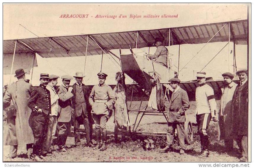 Arracourt   54   Aviation Aéroplane Allemand Atterrit A.. - Autres & Non Classés