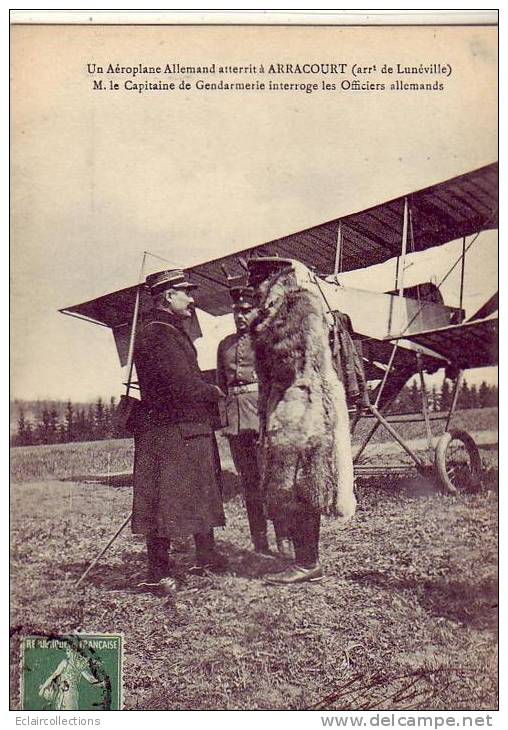 Arracourt   54   Aviation Aéroplane Allemand Atterrit A.. - Autres & Non Classés