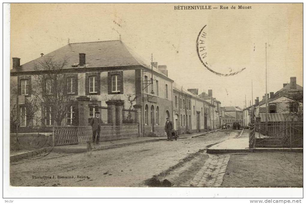 CPA(51)   BETHENIVILLE  Rue De Munet - Bétheniville