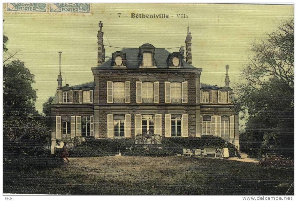 CPA(51)   BETHENIVILLE    Villa (edition Toilée) Defaut Coin Bas Droit - Bétheniville