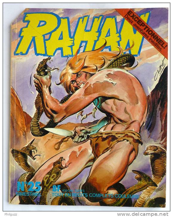 ALBUM BANDE DESSINEE RAHAN - éd Vaillant 1ère Série N° 25 - 1977 (2) - Rahan